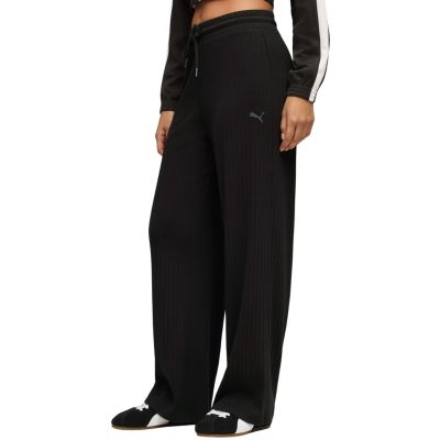 Puma HER Comfort High-Waist Wide Leg Women's Pants Black 693284 01