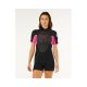 Rip Curl Omega Back Zip Springsuit - Black/Pink Size: S