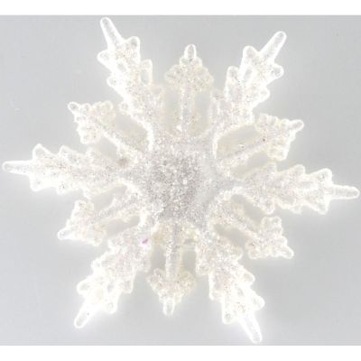 6. SNOWFLAKE BAUBLE PENDANT 2 PCS PATTERN 12 ARMS