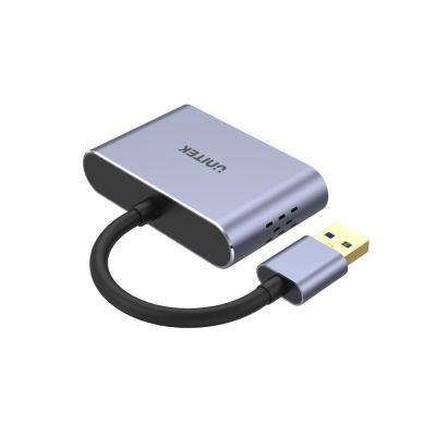 2. UNITEK V1304A Cable Adapter 0.15m USB Type-A HDMI + VGA (D-Sub) Gray