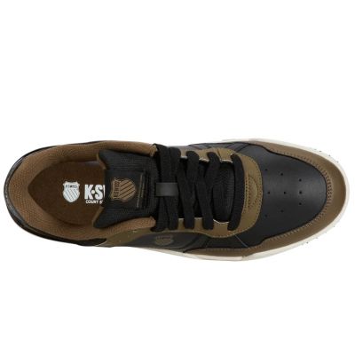 2. K-Swiss Men's Match Pro LTH Leather Sneakers Black/Brown (08905-003-M)