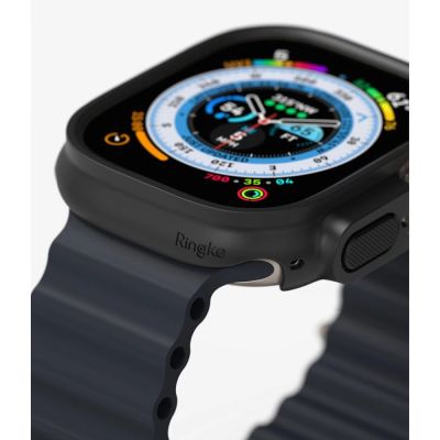 5. Ringke Slim 2-pack Case for Apple Watch Ultra 1/2 (49mm) - Clear and Matte Black