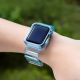 3. Silicone Band Strap Bracelet Case Strap Light Set for Apple Watch 40mm - Blue