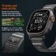7. Spigen Athlex Air 2 Strap for Apple Watch 44/45/46/49mm - Black and Gray