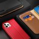 9. Dux Ducis Hivo Leather Flip Cover Genuine Leather Wallet for Cards and Documents iPhone 14 Pro Brown