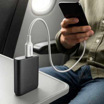 3. Ugreen cable USB Type C (male) to Type C (male) cable 1m white (US300)