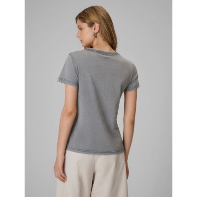 2. Women's regular printed T-shirt 4F 4FRSS26TTSHF4513-27S