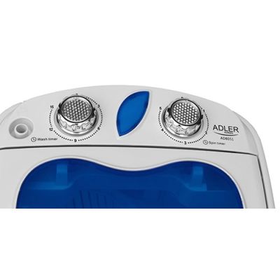 34. Adler AD 8051 travel washing machine (1000 rpm; 3 kg; 370 mm; blue)