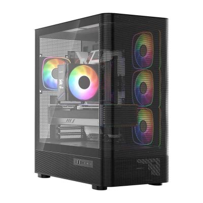 2. MODECOM VOLCANO AQ 300 ARGB MIDI BLACK CASE