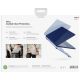 2. Uniq Vero Case for MacBook Neo - Semi-Transparent Navy Blue