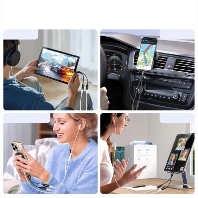 8. Ugreen 2in1 USB-C to 2xUSB-C Audio Adapter (Audio + Charging) - Black