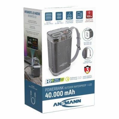 10. Ansmann PB4100 Lithium Polymer (LiPo) 40000 mAh Silver