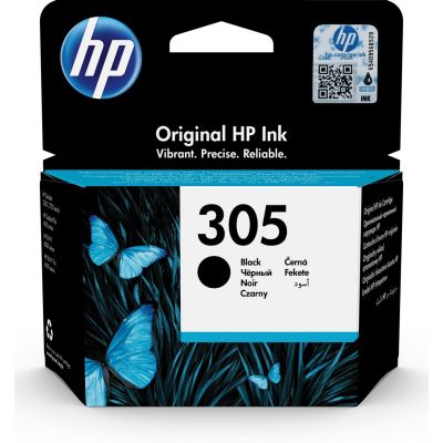 HP Black Ink Cartridge HP 305, HP305=3YM61AE, 120 pages
