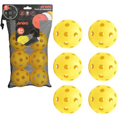 6. UNIHOC MATCH BALL YELLOW ENERO 6 PCS