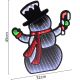 4. MIRROR DECORATION WITH LED DIODES INFINITY MIRROR EFFECT SNOWMAN