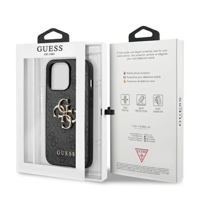 8. Guess GUHCP13L4GMGGR iPhone 13 Pro / 13 6.1" grey/grey hardcase 4G Big Metal Logo
