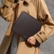 12. Tech-Protect Fleece Laptop Bag 13-14" - Brown
