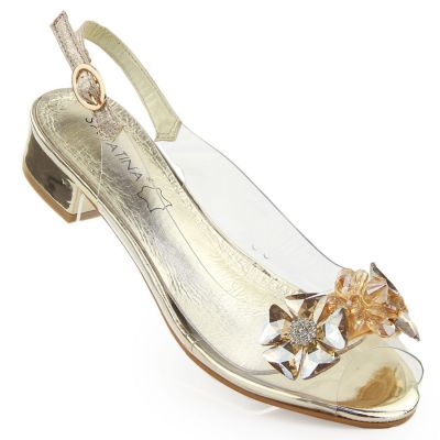 49. Women's beige openwork closed sandals Sabatina