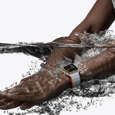 9. Magnetic Apple Watch SE, 9, 8, 7, 6, 5, 4, 3, 2, 1 (41, 40, 38 mm) Dux Ducis Strap (LD Version) - gray-orange