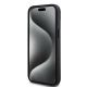 5. DKNY Leather Checkered Mono Pattern & Printed Stripes Case for iPhone 15/14/13 - Black