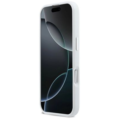 5. BMW M Silicon Horizontal Line MagSafe Case for iPhone 17 - White
