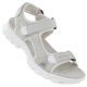 2. Women's leather sports sandals with Velcro, gray Artiker 56C1244