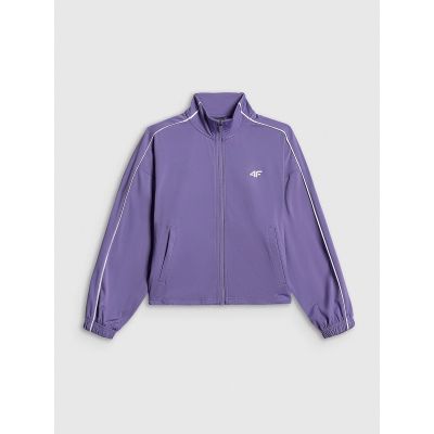 8. Girls' loose sports sweatshirt without hood 4F 4FJRSS26TSWSF3057-51S