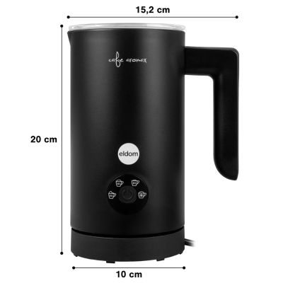 8. ELDOM SI560C FOMI Milk Frother, 500 W, Black, 300 ml, Frothing and Heating
