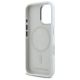 7. Karl Lagerfeld Silicone Initial Metal Logo MagSafe iPhone 16 Case - White