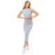 3. Justhype Sweat Midi Skirt Loungewear Set W LABON007