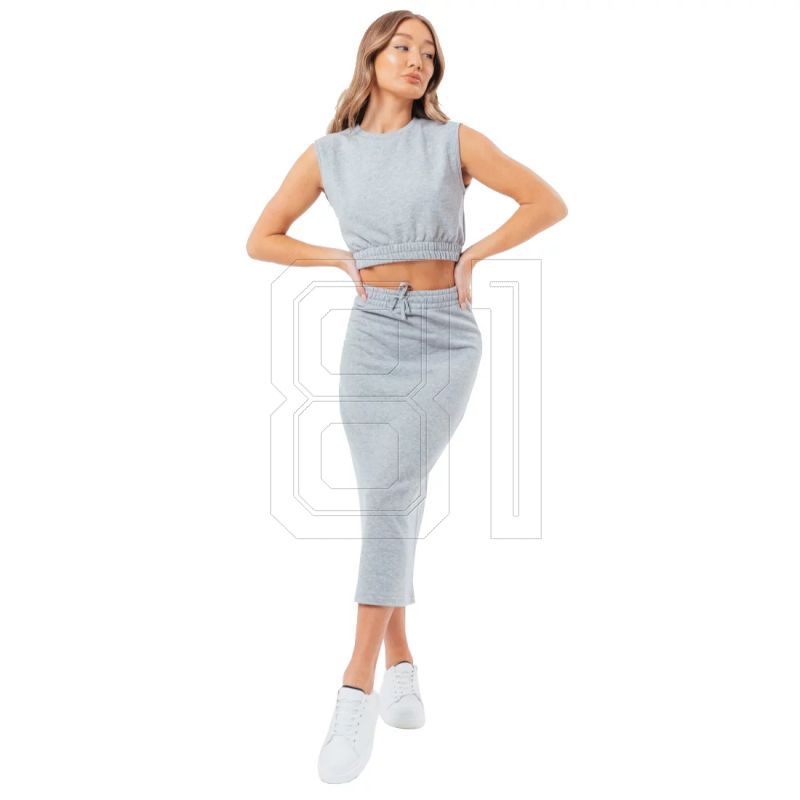3. Justhype Sweat Midi Skirt Loungewear Set W LABON007