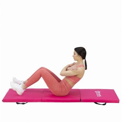 3. Folding gymnastic mattress pink 1800x600x500mm HMS MGS02