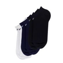 Emporio Armani Calza Ankle Socks Cotton Comfortable 3-Pack Navy Blue Black White