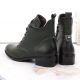 7. Insulated flat-heeled ankle boots Jezzi W JEZ412B green