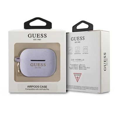 3. Guess GUAPSGGEU AirPods Pro cover purple/purple Silicone Glitter