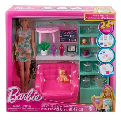 7. Barbie Relaxing in the Cafe Set + Doll HKT94