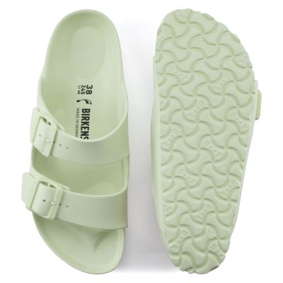 2. Birkenstock Arizona Essentials EVA Regular Faded Lime Men's Foam Slides for Wide Feet (1024571)