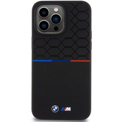 3. BMW M Silicone Pattern MagSafe case for iPhone 15 Pro Max - black