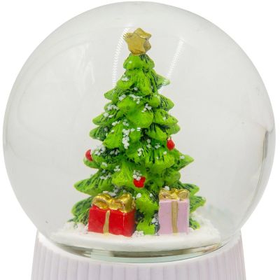 8. 147MM LED SNOW GLOBE WITH PLAYING CHRISTMAS TREE