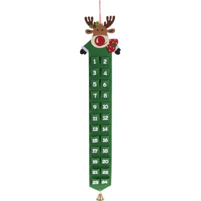 4. FELT ADVENT CALENDAR GREEN REINDEER