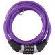 2. Dunlop spiral bicycle lock, combination 0.6x120 cm 1042688