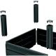 11. GARDEN BED EDGE BASE WOOD 149x75CM ANTHRACITE
