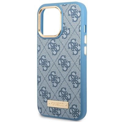 6. Guess GUHMP14LU4GPRB iPhone 14 Pro 6.1" blue/blue hard case 4G Logo Plate MagSafe