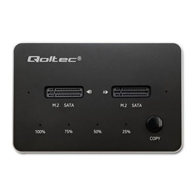 8. QOLTEC 2X SSD M.2 SATA | NGFF | USB TYPE C DOCKING STATION