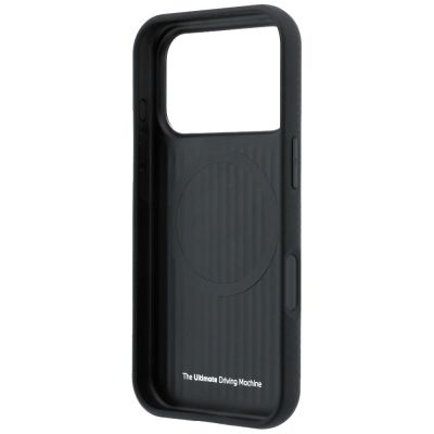 7. BMW M Quadrille Kevlar Anthracite & Tricolor Print Lines MagSafe Case for iPhone 17 Pro / 18 Pro - Black