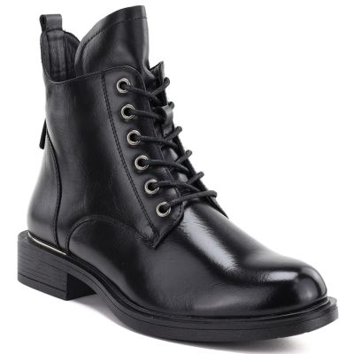 5. Women's insulated black worker boots Vinceza 58677