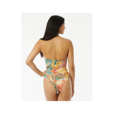3. RIP CURL Brazilian Soul One Piece Green and Yellow Swimsuit