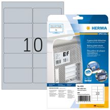 HERMA 4223 Self-Adhesive Labels Rounded Rectangle Permanent Silver 250 pcs.