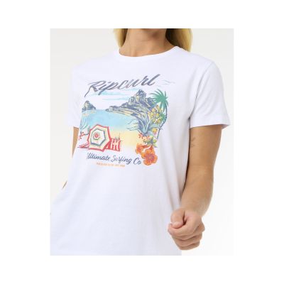 2. RIP CURL Crystal Standard Tee White