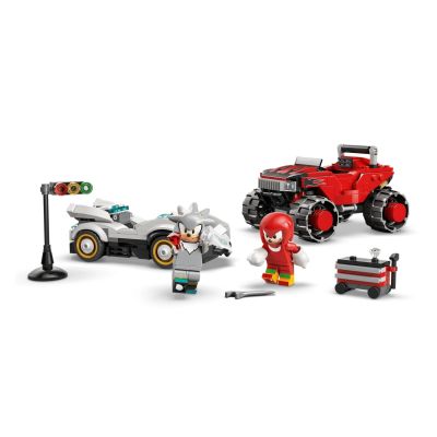 4. LEGO Sonic the Hedgehog 77118 - Silver in the Car vs. Knuckles in the Monster Truck